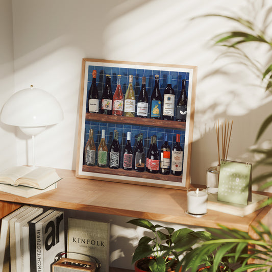 By the Bottle (Blue) - Open Edition Print