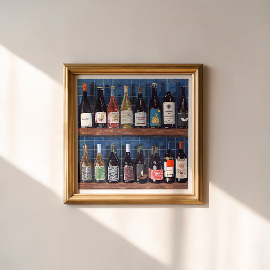 By the Bottle (Blue) - Open Edition Print