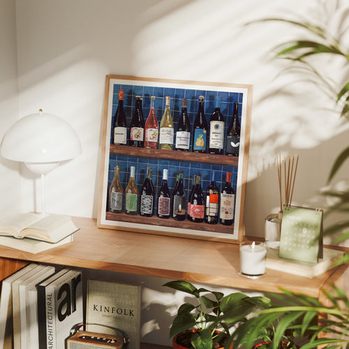 By the Bottle (Blue) - Open Edition Print