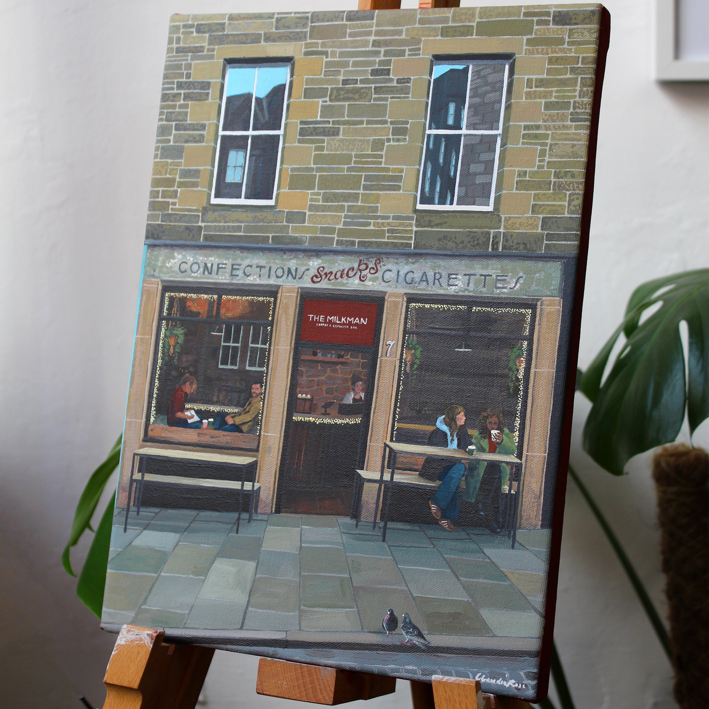Coffee at No. 7 - Original Painting