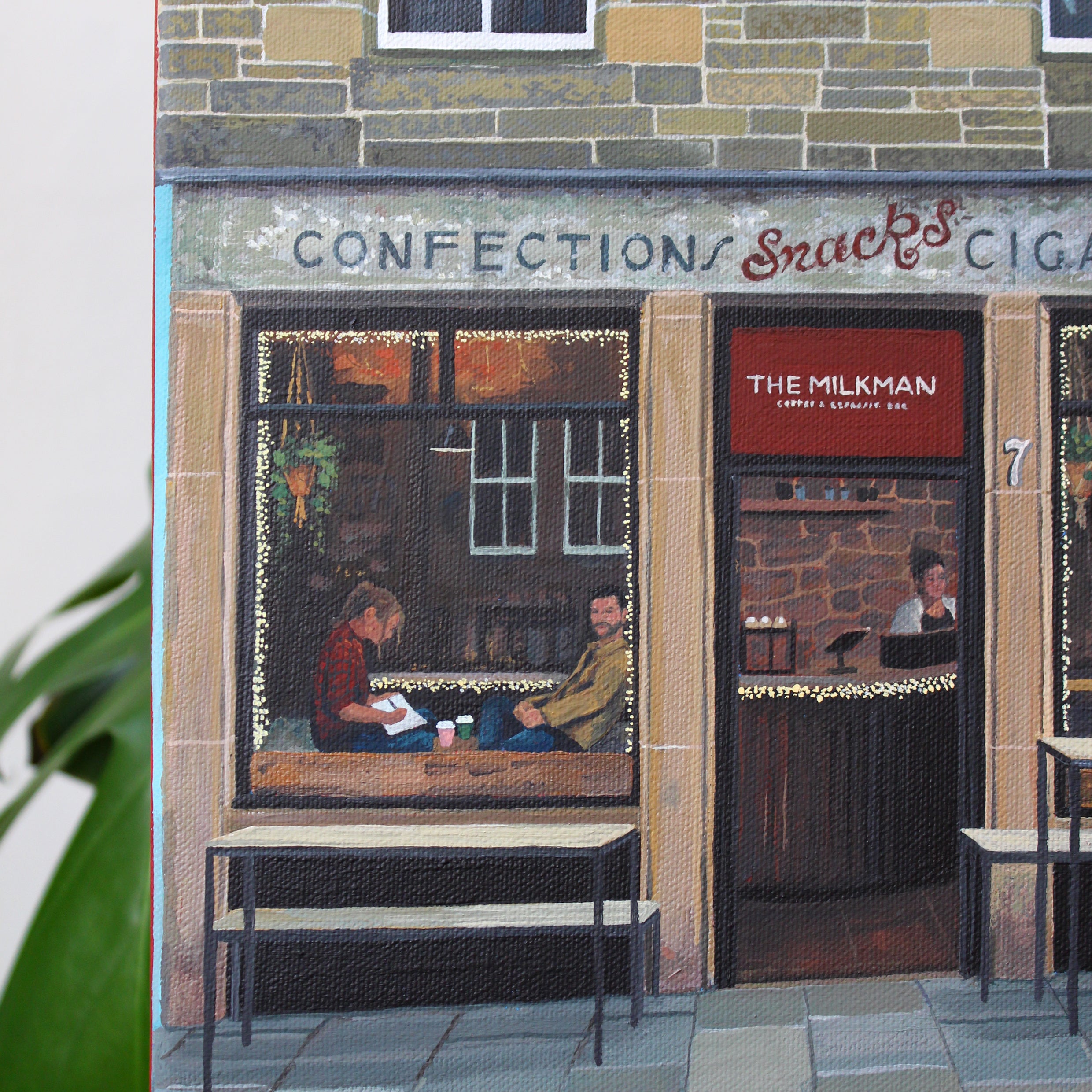 Coffee at No. 7 - Original Painting