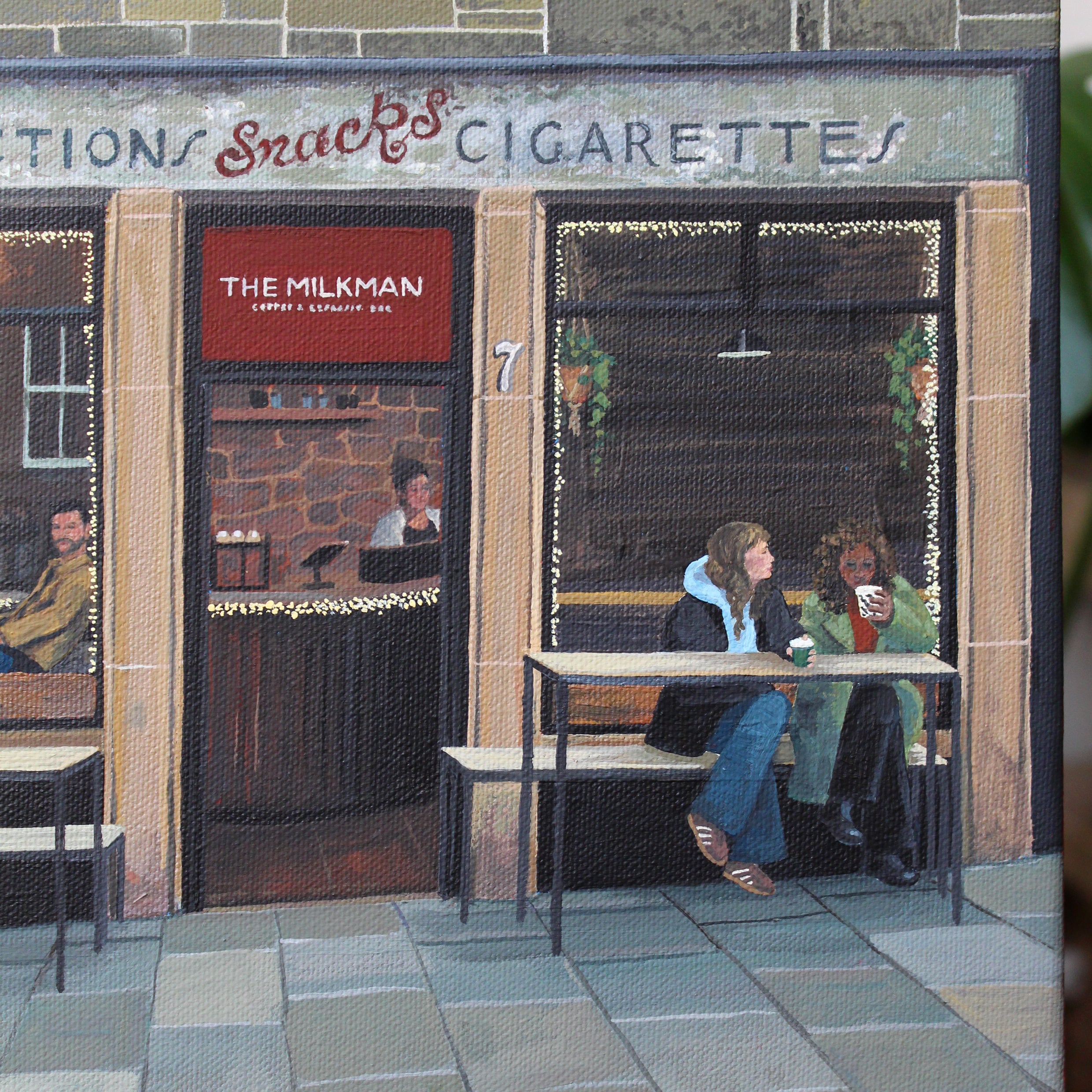 Coffee at No. 7 - Original Painting