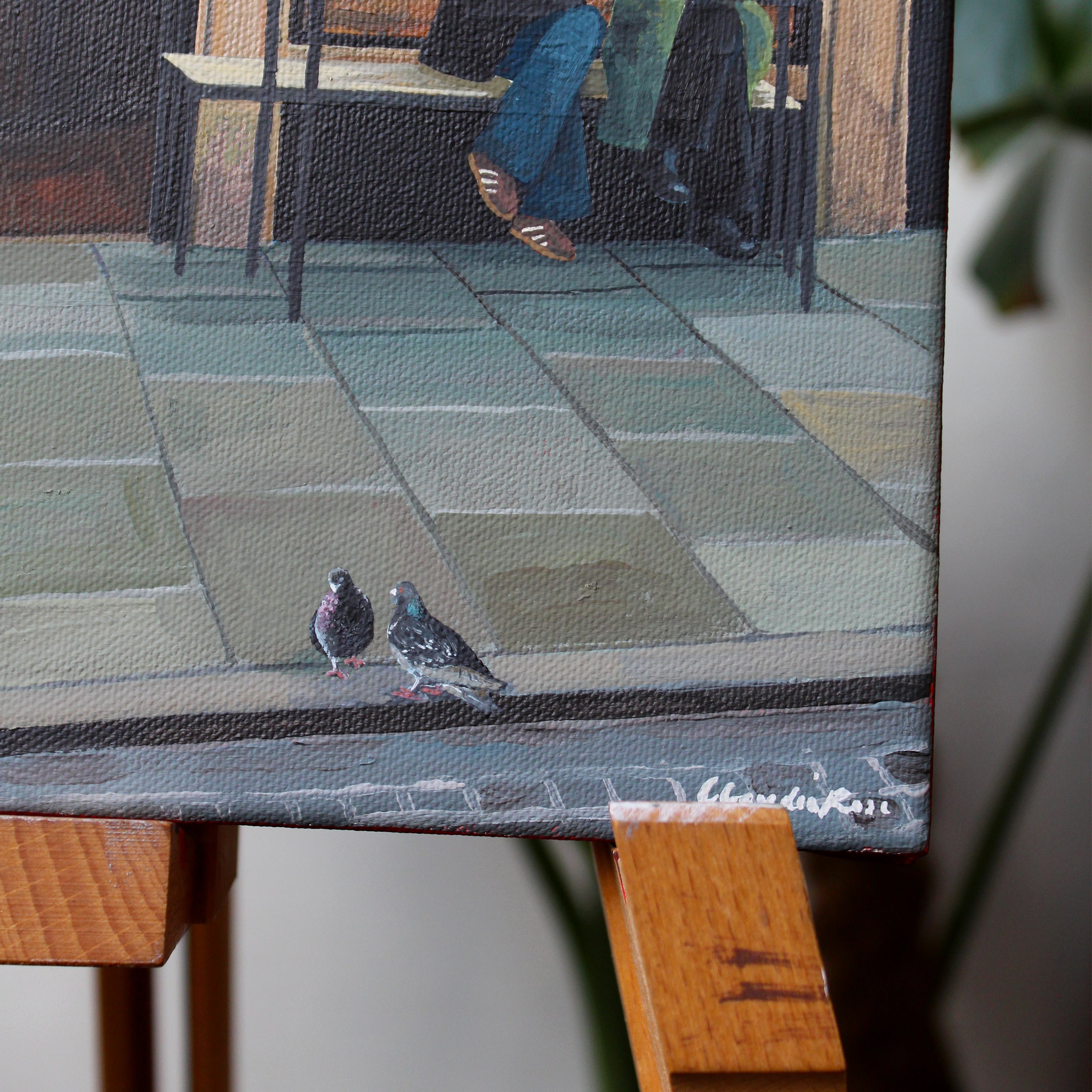 Coffee at No. 7 - Original Painting