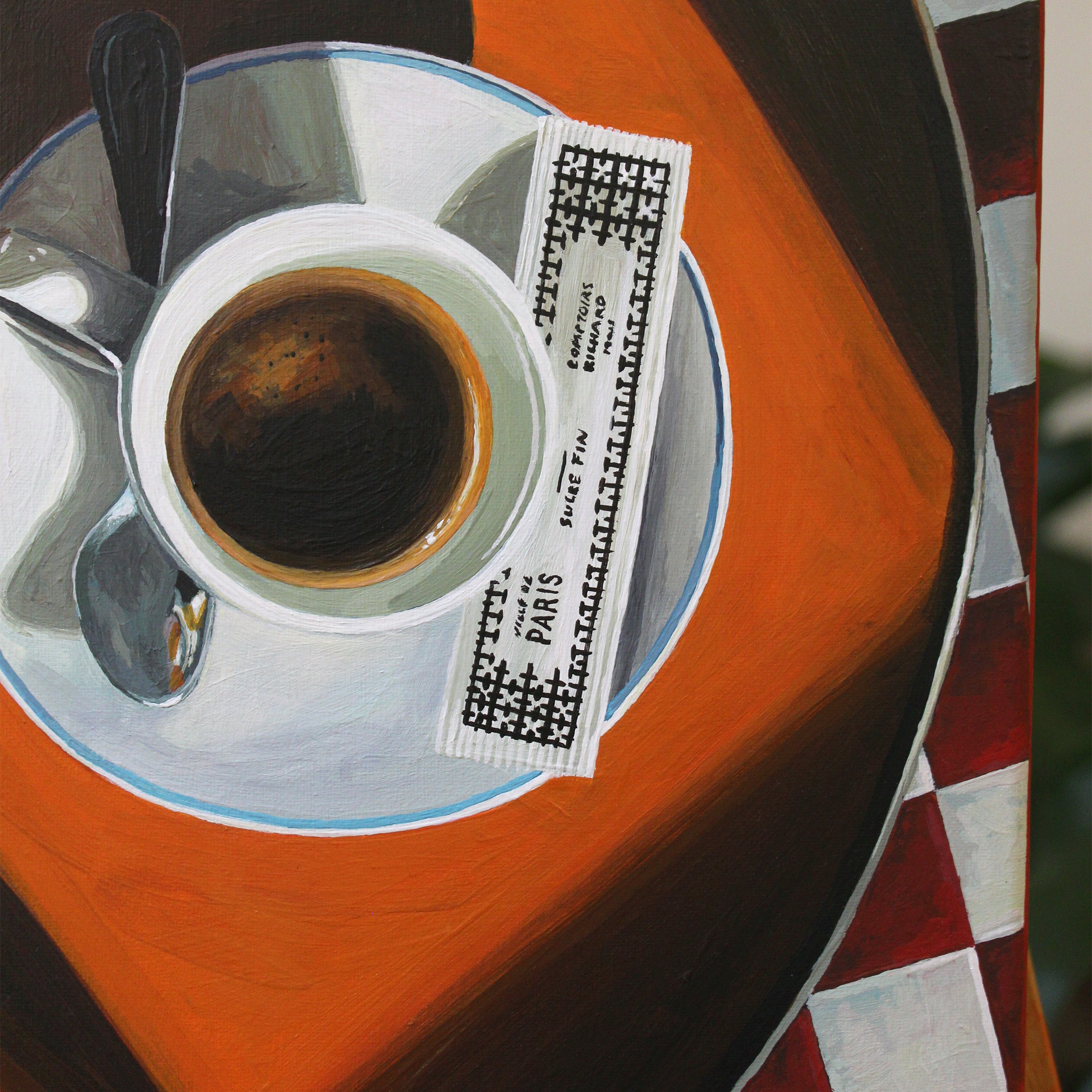 Un Double Expresso - Original Painting