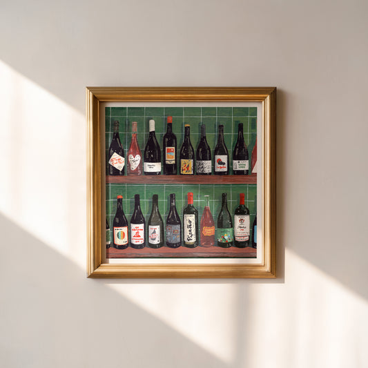 By the Bottle (Green) - Open Edition Print