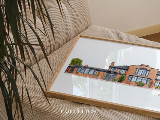 Beck & Call Art Print, Leeds, Meanwood, Chapel Allerton, Yorkshire Watercolour Painting