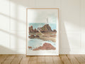 Jersey Art Print, La Corbiere Lighthouse, Channel Islands, Travel Watercolour Painting