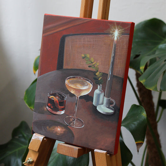 A Rainy Rendezvous - Original Painting