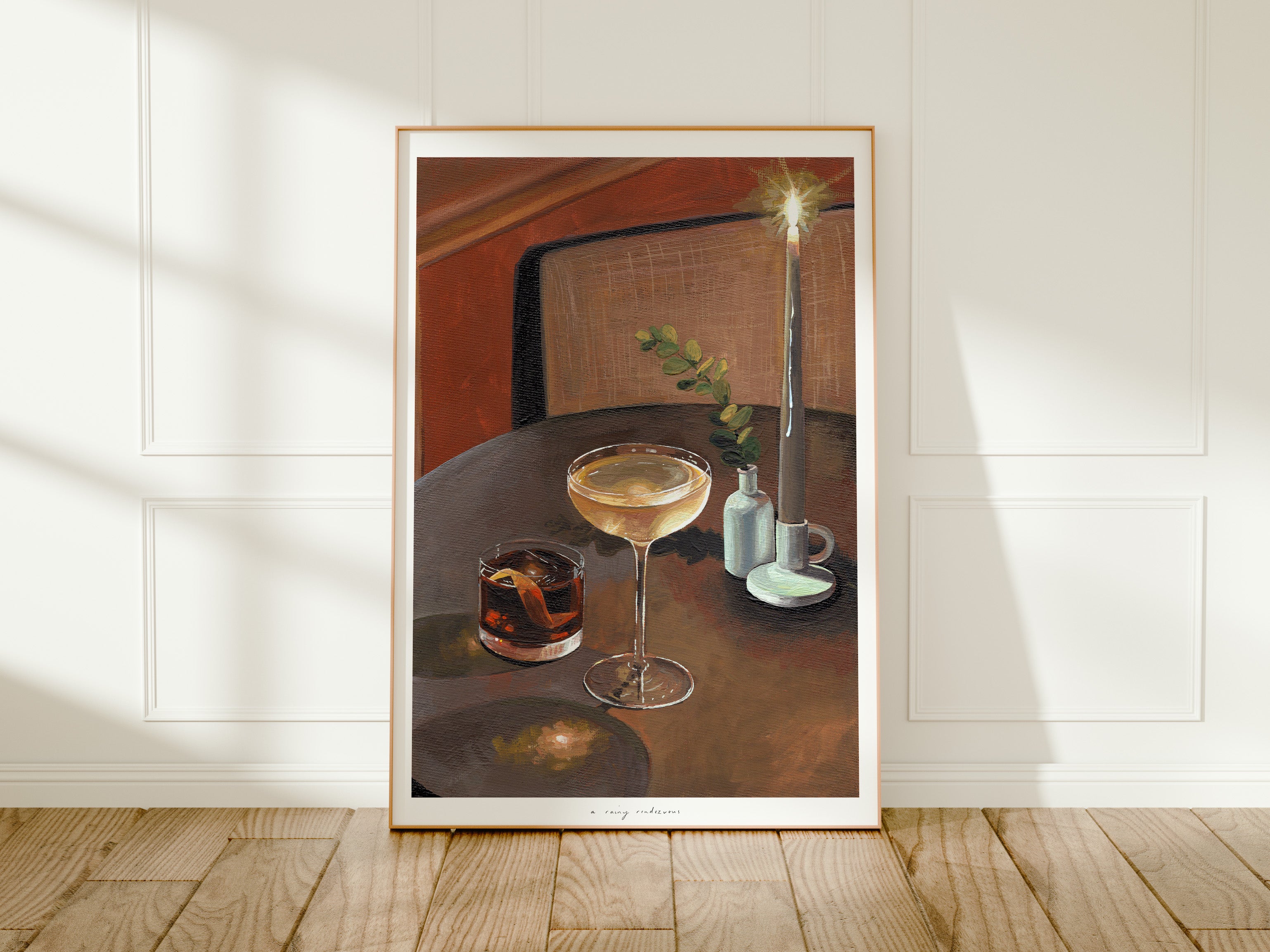 A Rainy Rendezvous - Open Edition Print